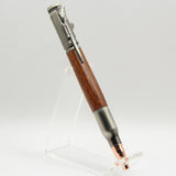 B-EBB Bolt Action Sapele Pen With Antique Pewter Trim