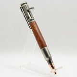B-EBB Bolt Action Sapele Pen With Antique Pewter Trim