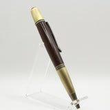 SA-D Sierra East Indian Rosewood Twist Pen With Antique Brass Trim