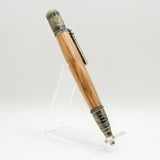NT-H Nautical Olivewood Twist Pen With Antique Brass Trim
