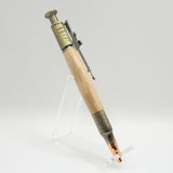 ERF-AA Eagle Rifle Click Pen Pecan With Antique Brass Trim