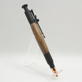 ERF-AB Eagle Rifle Click Pen Walnut With Flat Black Trim