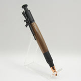 ERF-AB Eagle Rifle Click Pen Walnut With Flat Black Trim
