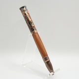 BW-AG Birdwatcher Cedar Lever Action Pen with Antique Copper Trim