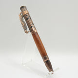 BW-AG Birdwatcher Cedar Lever Action Pen with Antique Copper Trim