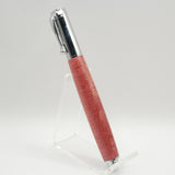 MF-AC Magnetic Fountain Pen Box Elder Red With Chrome Trim