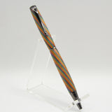 S-CDH Slimline Multi-Colored Laminate Twist Pen with Gun Metal Trim