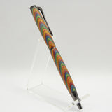 S-CDH Slimline Multi-Colored Laminate Twist Pen with Gun Metal Trim