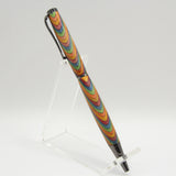 S-CDH Slimline Multi-Colored Laminate Twist Pen with Gun Metal Trim
