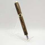 VSF-A Vertex Supreme Fountain Pen Bocote With Chrome and Gold Trim