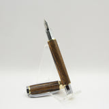 VSF-A Vertex Supreme Fountain Pen Bocote With Chrome and Gold Trim
