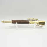 LAR-IH Lever Action Rifle East Indian Rosewood With Antique Brass Trim