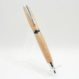 EA-EC Elegant American Curly Maple Twist Pen With Chrome Trim