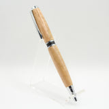 EA-EC Elegant American Curly Maple Twist Pen With Chrome Trim