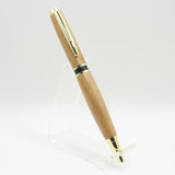EA-ED Elegant American Teak Twist Pen With Gold Trim