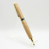 EA-ED Elegant American Teak Twist Pen With Gold Trim