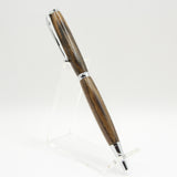 S-CEC Slimline Bocote Twist Pen with Chrome Trim