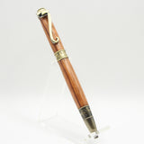 CL-DG Cat Lover Ebiara Twist Pen With Antique Brass Trim