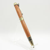 CL-DG Cat Lover Ebiara Twist Pen With Antique Brass Trim