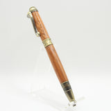 CL-DG Cat Lover Ebiara Twist Pen With Antique Brass Trim