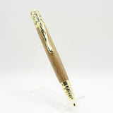 D-AAG Dog Lover Teak Twist Pen With Gold Trim