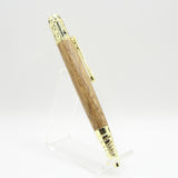 D-AAG Dog Lover Teak Twist Pen With Gold Trim