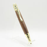 D-AAH Dog Lover Walnut Twist Pen With Gold Trim