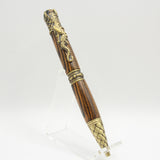 DRG-AA Dragon Bocote Twist Pen With Antique Brass Trim