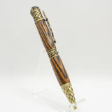 DRG-AA Dragon Bocote Twist Pen With Antique Brass Trim