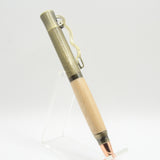 LA-CF Lever Action Maple Pen With Antique Brass Trim