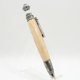 LH-AE Lighthouse Twist Pen Pecan With Antique Pewter Trim