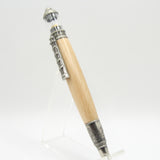 LH-AE Lighthouse Twist Pen Pecan With Antique Pewter Trim