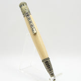 NT-AF Nautical Pecan Twist Pen With Antique Brass Trim