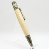 NT-AF Nautical Pecan Twist Pen With Antique Brass Trim