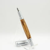 VF-HD Vertex Marblewood Fountain Pen With Satin Chrome Trim