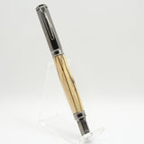 VF-HG Vertex Spalted Maple Fountain Pen With Gun Metal Trim