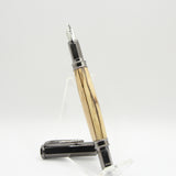 VF-HG Vertex Spalted Maple Fountain Pen With Gun Metal Trim