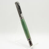 VF-GA Vertex Box Elder Dyed Green Fountain Pen With Gun Metal Trim