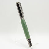 VF-GA Vertex Box Elder Dyed Green Fountain Pen With Gun Metal Trim