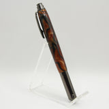 RR-ACG Rollester Rust and Black Acrylic Rollerball with Antique Brass Trim