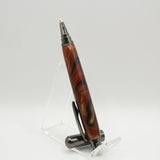RR-ACG Rollester Rust and Black Acrylic Rollerball with Antique Brass Trim