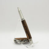 SLD-H Dolphin Bocote Rollerball Pen With Antique Pewter Trim