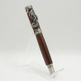 SLH-C Sea Horse Bolivian Rosewood Rollerball Pen With Antique Pewter Trim