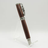 SLH-C Sea Horse Bolivian Rosewood Rollerball Pen With Antique Pewter Trim