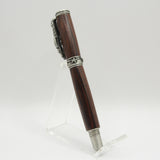 SLH-C Sea Horse Bolivian Rosewood Rollerball Pen With Antique Pewter Trim