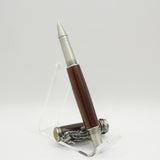 SLH-C Sea Horse Bolivian Rosewood Rollerball Pen With Antique Pewter Trim