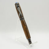 SLM-A Mermaid Bocote Rollerball Pen With Gun Metal Trim