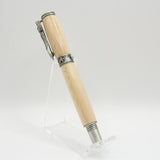 SLM-B Mermaid Pecan Rollerball Pen With Antique Pewter Trim