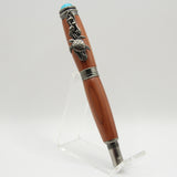 SLT-AA Sea Turtle Cedar Twist Rollerball With Gun Metal Trim