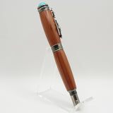 SLT-AA Sea Turtle Cedar Twist Rollerball With Gun Metal Trim